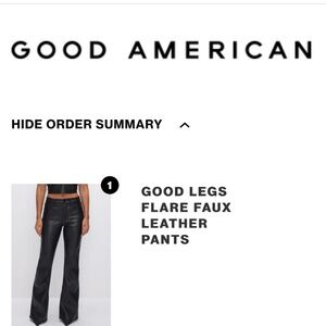 Good American Faux Leather Pants